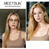 imageMEETSUN Blue Light Glasses Retro Half Frame Clear Lens  AntiEyestrain for Computer Gaming ampamp Phone Use  Women Men Fashion Bluelight GlassesTortoiseshell FrameBrown Frame  2 PACKTortoiseshell Goldclear Silvery 2 Pack