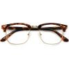 imageMEETSUN Blue Light Glasses Retro Half Frame Clear Lens  AntiEyestrain for Computer Gaming ampamp Phone Use  Women Men Fashion Bluelight GlassesTortoiseshell FrameBrown Frame  2 PACKTortoiseshell Gold  1 Pack