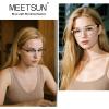 imageMEETSUN Blue Light Glasses Retro Half Frame Clear Lens  AntiEyestrain for Computer Gaming ampamp Phone Use  Women Men Fashion Bluelight GlassesTortoiseshell FrameBrown Frame  2 PACKBlack Frameclear Frame 2 Pack