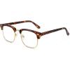 imageMEETSUN Blue Light Glasses Retro Half Frame Clear Lens  AntiEyestrain for Computer Gaming ampamp Phone Use  Women Men Fashion Bluelight GlassesTortoiseshell FrameBrown Frame  2 PACKTortoiseshell Gold  1 Pack