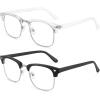 Black Frame+clear Frame/ 2 Pack