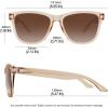 imageMEETSUN Polarized Sunglasses for Women Men Trendy Classic Retro Designer Style Fashion UV400 Protection3 Pack Blue Mirrored  Light Brown  Tortoiseshell