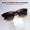 imageMEETSUN Polarized Sunglasses for Women Men Trendy Classic Retro Designer Style Fashion UV400 Protection3 Pack Brown Gradient Lens  Pink Mirrored  Tortoise Grey