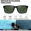 imageMEETSUN Polarized Sunglasses for Men Women Sports Driving Fishing Glasses UV400 Protection3packblackblueg15 Lens