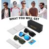imageMEETSUN Polarized Sunglasses for Men Women Sports Driving Fishing Glasses UV400 Protection3packblackblueg15 Lens