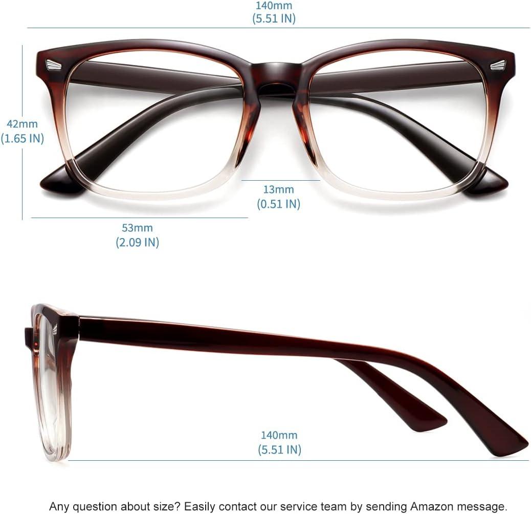imageMEETSUN Blue Light Blocking Glasses Women Men Anti Eye Strain Headache Sleep BetterComputer Glasses UV400 Lens RedBrown Gradient