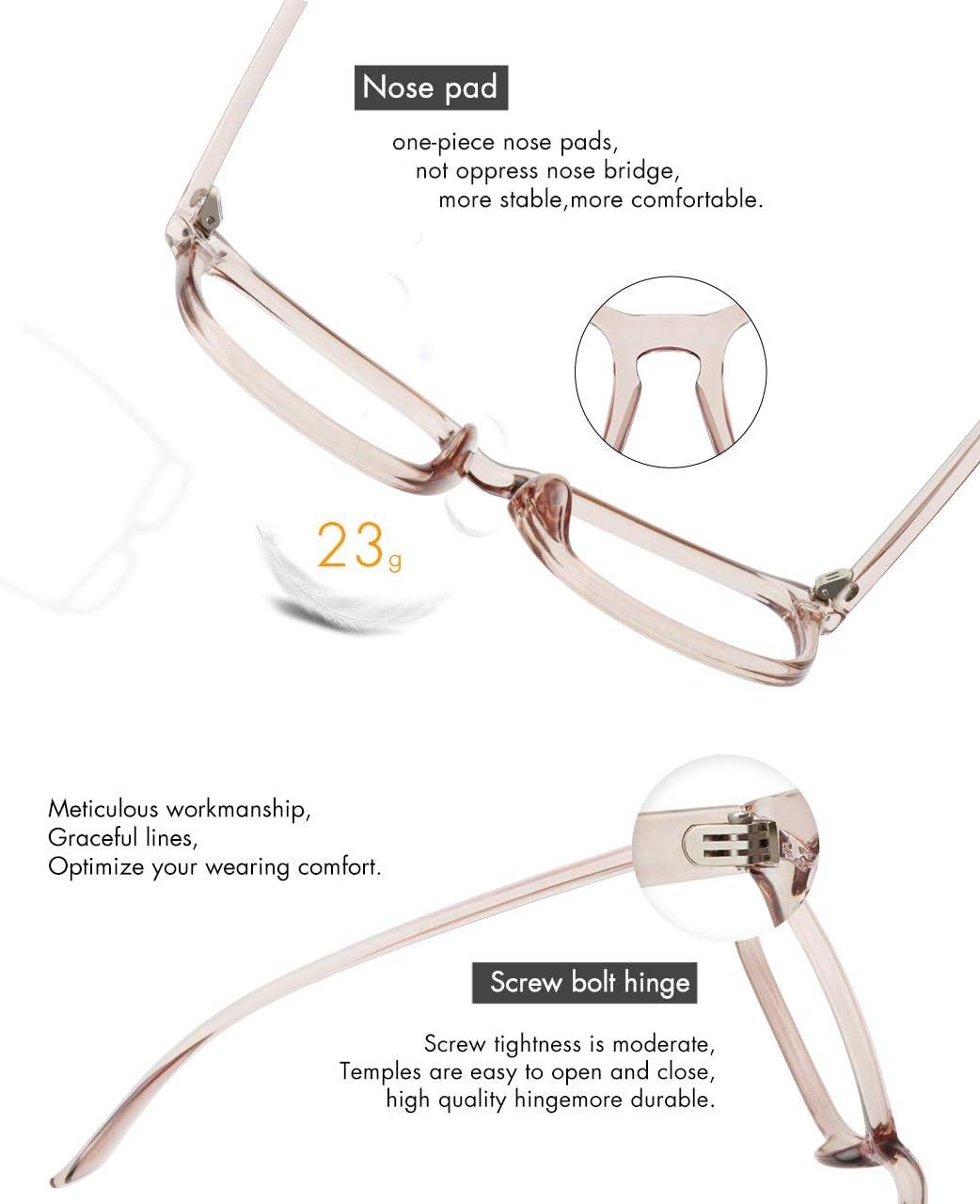 imageMEETSUN Blue Light Blocking Glasses Women Men Anti Eye Strain Headache Sleep BetterComputer Glasses UV400 Lens RedLight Coffee Frame Clear Lens