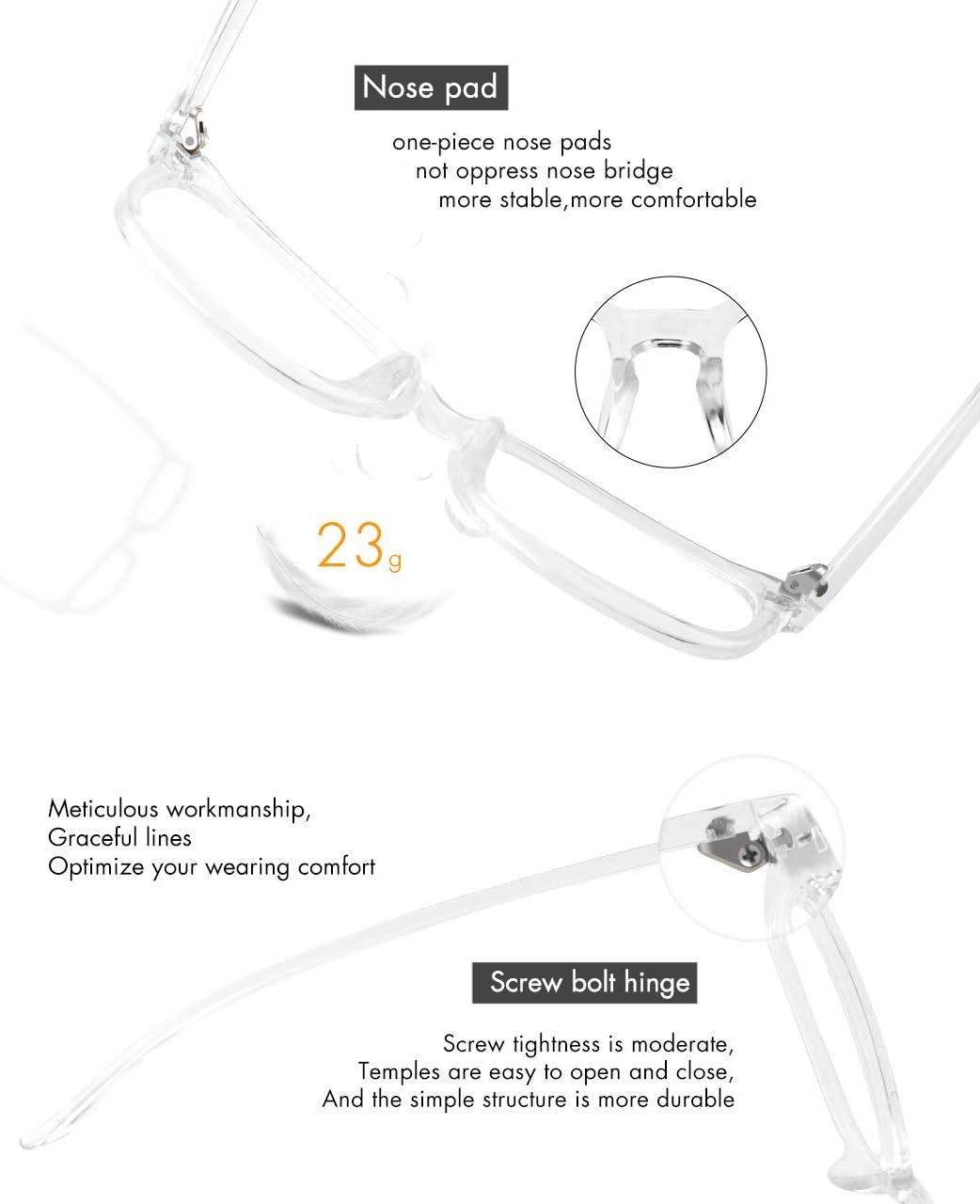 imageMEETSUN Blue Light Blocking Glasses Women Men Anti Eye Strain Headache Sleep BetterComputer Glasses UV400 Lens RedT1 Clear  Transparent Lens