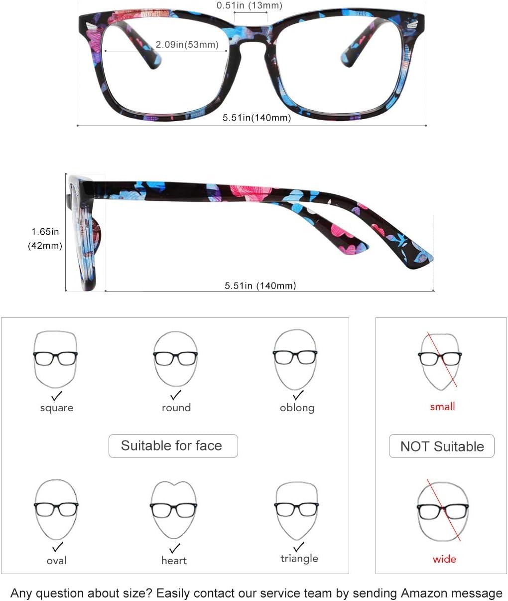 imageMEETSUN Blue Light Blocking Glasses Women Men Anti Eye Strain Headache Sleep BetterComputer Glasses UV400 Lens RedT1 Flowertransparent Lens