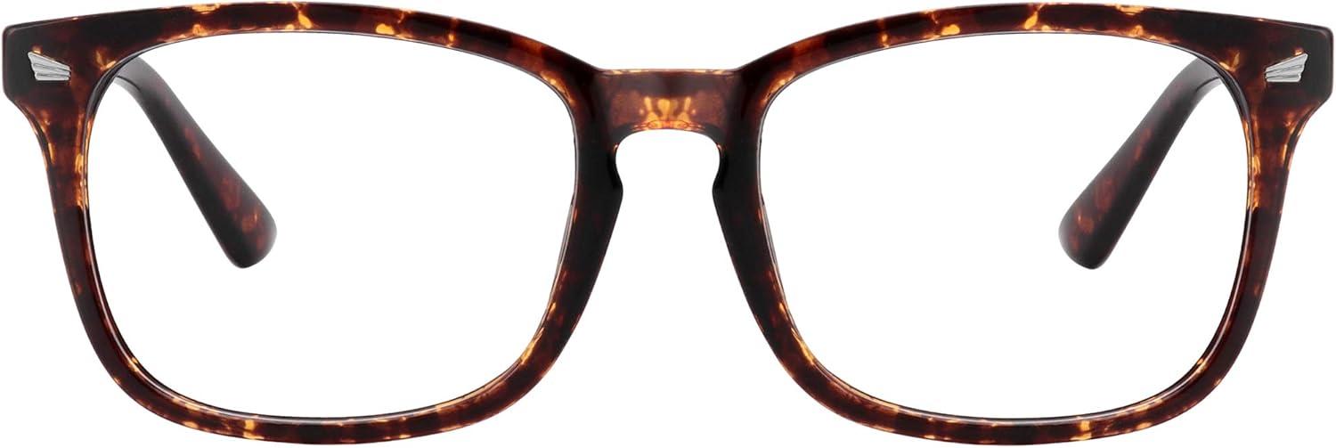 imageMEETSUN Blue Light Blocking Glasses Women Men Anti Eye Strain Headache Sleep BetterComputer Glasses UV400 Lens RedTortie