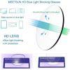 imageMEETSUN Blue Light Blocking Glasses Women Men Anti Eye Strain Headache Sleep BetterComputer Glasses UV400 Lens RedBrown Gradient