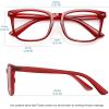 imageMEETSUN Blue Light Blocking Glasses Women Men Anti Eye Strain Headache Sleep BetterComputer Glasses UV400 Lens RedRed