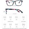 imageMEETSUN Blue Light Blocking Glasses Women Men Anti Eye Strain Headache Sleep BetterComputer Glasses UV400 Lens RedT1 Flowertransparent Lens