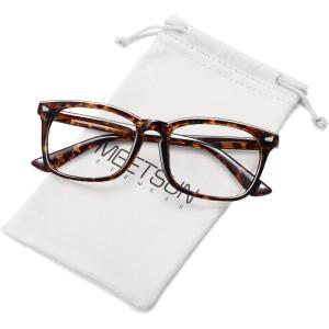 imageMEETSUN Blue Light Blocking Glasses Women Men Anti Eye Strain Headache Sleep BetterComputer Glasses UV400 Lens RedTortie