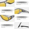 imageMEETSUN Fit Over Glasses Sunglasses for Men WomenWrap Around Sunglasses Polarized UV400 ProtectionA1clear Gray Framenight Vision Lens