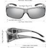 imageMEETSUN Fit Over Glasses Sunglasses for Men WomenWrap Around Sunglasses Polarized UV400 ProtectionA1clear Gray Framesilver Mirror Lens
