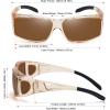 imageMEETSUN Fit Over Glasses Sunglasses for Men WomenWrap Around Sunglasses Polarized UV400 ProtectionLight Brown Framebrown Lens