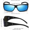 imageMEETSUN Fit Over Glasses Sunglasses for Men WomenWrap Around Sunglasses Polarized UV400 ProtectionZ1blackblue