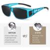 imageMEETSUN Fit Over Glasses Sunglasses for Men WomenWrap Around Sunglasses Polarized UV400 ProtectionZ1clear Bluegray Lens