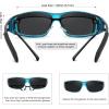 imageMEETSUN Fit Over Glasses Sunglasses for Men WomenWrap Around Sunglasses Polarized UV400 ProtectionZ1clear Bluegray Lens