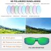 imageMEETSUN Fit Over Glasses Sunglasses for Men WomenWrap Around Sunglasses Polarized UV400 ProtectionZ1clear Greengreen Mirror Lens