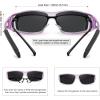 imageMEETSUN Fit Over Glasses Sunglasses for Men WomenWrap Around Sunglasses Polarized UV400 ProtectionZ1clear Purplegray Lens
