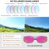 imageMEETSUN Fit Over Glasses Sunglasses for Men WomenWrap Around Sunglasses Polarized UV400 ProtectionZ1clear Purplepurple Pink Mirror Lems