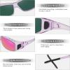 imageMEETSUN Fit Over Glasses Sunglasses for Men WomenWrap Around Sunglasses Polarized UV400 ProtectionZ1clear Purplepurple Pink Mirror Lems