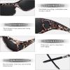 imageMEETSUN Fit Over Glasses Sunglasses for Men WomenWrap Around Sunglasses Polarized UV400 ProtectionZ1gray Leopard Framegray Lens