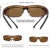 imageMEETSUN Fit Over Glasses Sunglasses for Men WomenWrap Around Sunglasses Polarized UV400 ProtectionZ1leopard Framebrown Lens