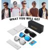 imageMEETSUN Polarized Sunglasses for Men Women Sports Driving Fishing Glasses UV400 Protection3packblackbluesilver