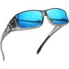 A1-clear Gray Frame-blue Mirror Lens A1-clear Gray Frame-blue Mirror Lens