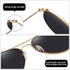 imageMEETSUN Aviator Sunglasses for Men Women Driving Polarized UV400 Protection Metal Frame3pack Black Graygold Graygold Blue