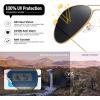 imageMEETSUN Aviator Sunglasses for Men Women Driving Polarized UV400 Protection Metal Frame3pack Black Graygold Graygold Blue