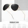 imageMEETSUN Aviator Sunglasses for Men Women Driving Polarized UV400 Protection Metal Frame3pack Black Graygold Graygold Blue
