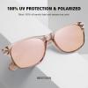imageMEETSUN Classic Polarized Sunglasses for Women Men Trendy Retro Sun Glasses for Driving UV Protection 3 Pack3 Pack BlackGold MirroredPink Mirrored