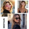 imageMEETSUN Classic Polarized Sunglasses for Women Men Trendy Retro Sun Glasses for Driving UV Protection 3 Pack3 Pack BlackPurple Pink MirroredPink Mirrored