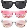 imageMEETSUN Classic Polarized Sunglasses for Women Men Trendy Retro Sun Glasses for Driving UV Protection 3 Pack3 Pack BlackPurple Pink MirroredPink Mirrored