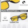 imageMEETSUN Polarized Sunglasses for Women Men Trendy Classic Retro Designer StyleNight Vision Lens  Grey Frame