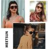 imageMEETSUN Polarized Sunglasses for Women Men Classic Retro Designer Style Fashion UV400 Protection3 Pack Black  Leopard  Tortoiseshell