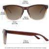imageMEETSUN Polarized Sunglasses for Women Men Classic Retro Designer Style Fashion UV400 Protection3 Pack Brown Gradient  Light Brown  Pink Mirrored