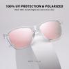 imageMEETSUN Polarized Sunglasses for Women Men Classic Retro Designer Style Fashion UV400 Protection3 Pack Brown Gradient  Light Brown  Pink Mirrored
