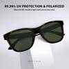 imageMEETSUN Polarized Sunglasses for Women Men Classic Retro Designer Style Fashion UV400 Protection3 Pack Tortoise Brown  Tortoise Grey  Tortoise Green
