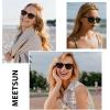 imageMEETSUN Polarized Sunglasses for Women Men Classic Retro Designer Style Fashion UV400 Protection3 Pack Tortoise Brown  Tortoise Grey  Tortoise Green