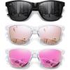 3 Pack Black Lens + Pink Mirrored + Purple Pink Mirrored