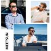 imageMEETSUN Retro Polarized Sunglasses for Women Men Classic Mirror Lens Driving Trendy Sun Glasses UV Protection 3 Pack3 Pack BlackSilverOlive