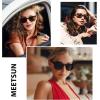 imageMEETSUN Retro Polarized Sunglasses for Women Men Classic Mirror Lens Driving Trendy Sun Glasses UV Protection 3 Pack3 Pack Tortoise GreyTortoise BrownBrown Tortoise