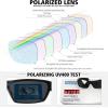 imageMEETSUN Polarized Sports Sunglasses for Men Women Wrap Around Driving Cycling Golf Fishing Sun Glasses UV400 Protection3pack Blackblackblack
