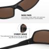 imageMEETSUN Polarized Sports Sunglasses for Men Women Wrap Around Driving Cycling Golf Fishing Sun Glasses UV400 Protection3pack Blackbluesilver