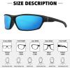 imageMEETSUN Polarized Sports Sunglasses for Men Women Wrap Around Driving Cycling Golf Fishing Sun Glasses UV400 Protection3pack Blackbluesilver